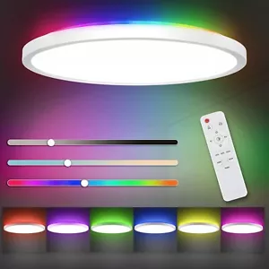 CheDux Plafoniera Led Soffitto Dimmerabile 24W Starlight Bluetooth RGB APP Casa - Foto 1 di 8