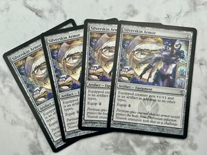 4x Silverskin Armor x4 Mirrodin Besieged - MTG Magic- 4 Card Playset - NM / LP - Picture 1 of 1