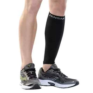 Zensah L110605 Black Recovery Leg Sleeve Calf & Shin Guard Unisex Size XS - Picture 1 of 2