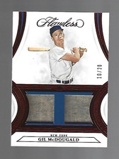 Gil McDougald 2022 Panini Flawless Dual Patches Ruby 10/20 ⚾