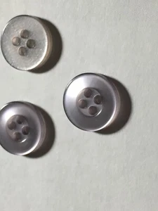 NEW 25 1/2 INCH SILVER GRAY PEARL FINISH BUTTON 4 HOLE - Picture 1 of 3