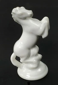 Augarten Wien Miniature Blanc de Chine Rearing Horse Chess Piece Figurine - Picture 1 of 5