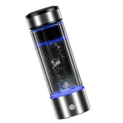 Portable Hydrogen Rich Water Maker Alkaline Bottle Cup Ionizer Generator 450ml - Image 1 of 4