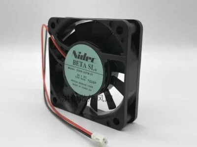 Nidec 6015 D06R-24TM 01 DC24V 0.08A 60*15MM 6CM  2-Pin Inverter Cooling Fan - Image 1 of 3