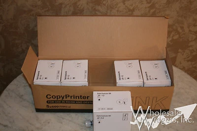 5 tintas duplicadoras negras compatibles con Ricoh JP-12 JP JP-30 CPI3 CPI7 4568 JP12 Foto 1 de 3