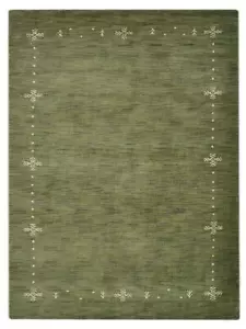 Tappeto in lana con telaio annodato a mano verde contemporaneo BBH case BBL00516 - Foto 1 di 4