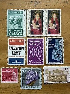 15 Old U.S. Postage Stamps - Picture 1 of 12