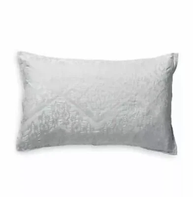 New Lucky Brand 16X26 Ikat Embroidered Pillow  Natural $130.00 (b) - Image 1 of 3