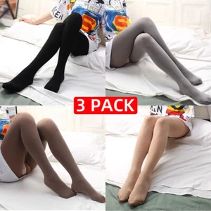 Womens Opaque Fleece Lined Tights Soft Winter Warm Thermal Thick 120D Pantyhose - Picture 1 of 13