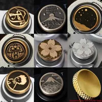 Brass Concave Shutter Release Button Rubber Ring for Fujifilm Leica Nikon Sony - Image 1 of 4