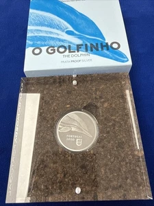 Portugal 2020 PROOF SILVER COIN 5 euro DOLPHIN - Picture 1 of 3