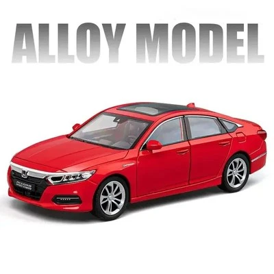 NEW 1:24 Honda Accord Diecast Car Model Simulation Sound & Light Kids Gift Toys - Image 1 of 4