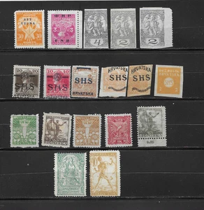 Yugoslavia Collection of 18 pre 1920 Regional Issue Mint Hinged Stamps - Picture 1 of 1
