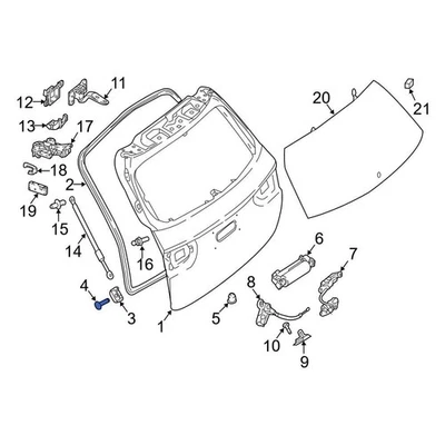 For Mercedes-Benz E450 2019-2024 Mercedes-Benz Liftgate Stop Bumper Bolt - Изображение 1 из 3