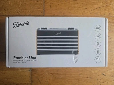 Roberts Rambler Uno DAB DAB+ FM RDS Bluetooth Digital Radio Navy Blue - Image 1 of 4