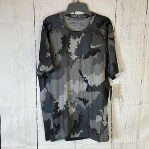 Nike Pro Hypercool Shirt Mens XL Camo Virgin Active Tee Fitted Training Top - Picture 1 of 13