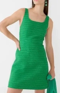 New JCrew Mini Sheath Summer Dress In Sequin Green NWT 8 - Picture 1 of 4