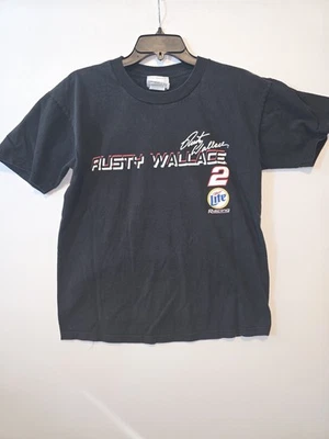Rusty Wallace NASCAR Medium T shirt Miller Lite Racing Competitors View - Image 1 of 4