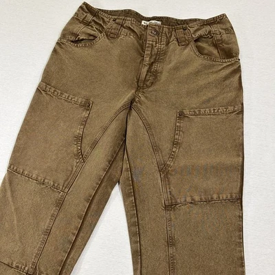 We The Free by Free People Supersonic Slim Cropped Pants Womens 10 Brown - Image 1 of 4