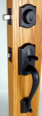 Ручка Schlage Camelot с рычагом акцента состаренная бронза F60CAM716ACC #7ty - Изображение 1 из 4