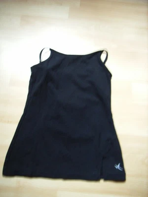 top de gym ou sport noir DOMYOS 8 ans logo devant et dos - Photo 1/2