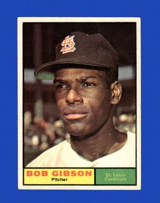 1961 Topps Set-Break #211 Bob Gibson como nuevo *GMCARDS* Foto 1 de 2