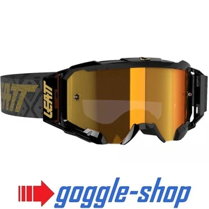 LEATT VELOCITY 5.5 MOTOCROSS MX GOGGLES - IRIZ BLACK / BRONZE LENS - Picture 1 of 3