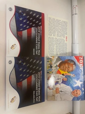 2013 US Uncirculated Set P&D 28 Coins Presidential $1 and ATB Quarters - Image 1 of 4