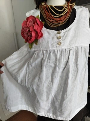 Sahara Linen Women's Top Blouse Size M - Image 1 of 4