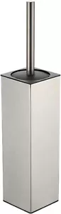 Toilet Brush and Holder Brushed Nickel Aluminium Toilet Bowl Cleaner Brush - Picture 1 of 7