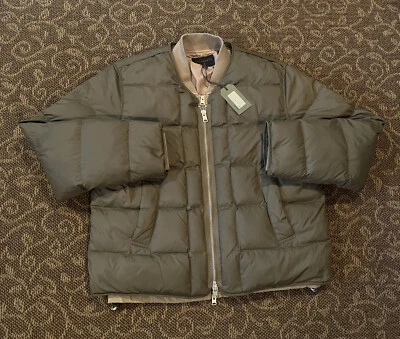 Men’s Allsaints Noor 2 In 1 Jacket Army Green/Sand MJ066V Size Large NWT L🔥 - Image 1 of 4