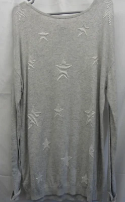 Jersey largo alto sally mediano gris con estrellas Foto 1 de 4