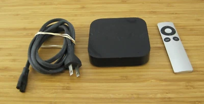 Apple TV 3rd Generation 8GB HD Media Streamer A1427 Remote & Power Cord 4 Gen - Image 1 of 2