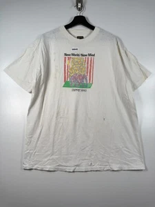 Vintage Esprit Herren New World New Mind Graphic Tee T-Shirt 1990 weiß Gr. L 23x29,5 - Bild 1 von 23