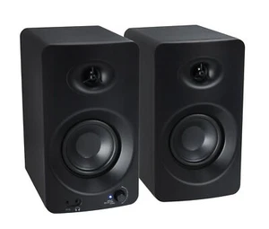 Pair Rockville ASM4 4" Pro Studio Monitor Computer Speakers w/Bluetooth+Optical - Picture 1 of 7