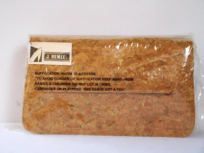 J. RENEE Natural Cork Gold Fleck Handbag NWT Foto 1 de 4