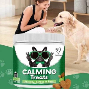 120 PCS NutriPaw Calming Treats For Dog Reduce Stress Fear Separation Barking A - Picture 1 of 9