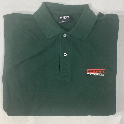 Rare Vintage  ESPN THE MAGAZINE - Short Sleeve Embroidered Golf Polo - Large - Image 1 of 4