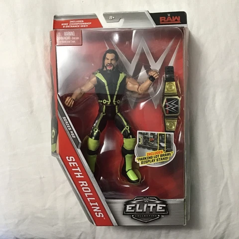 WWE Elite 52 Seth Roliins Summer Slam Attire Parking Lot Brawl Cover