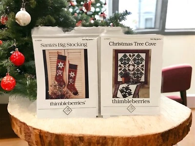 2 Thimbleberries Sewing Patterns  "Santa's Big Stocking" “Christmas Tree Cove” - Image 1 of 3