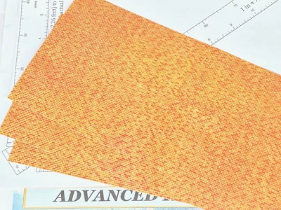 RED BRICK BOND -BRICK WALL or STREET EMBOSSED SHEET 3 Pack ALL Scale SCENERY NEW - Image 1 of 4