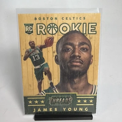 Tarjeta Panini Threads Wood Rookies James Young #362 Rookie RC 2014-15 casi nueva Foto 1 de 4