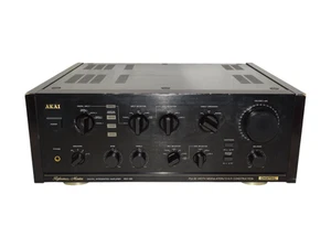 ⭐ Akai AM-95 Stereo Vollverstärker Sound Amplifier mit Holzseiten defekt ⭐ - Bild 1 von 17