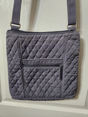 Bandolera hipster Vera Bradley "gris carbono" y bolsa de identificación de monedas nueva sin etiquetas Foto 1 de 4