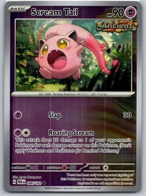 Scream Tail 086/182 Reverse Holo SV04: Paradox Rift NM - Image 1 of 2
