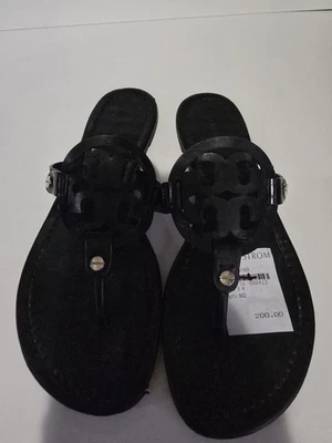 SANDALIA CHANCLA TORY BURCH MILLER CUERO NEGRO TALLA 8 Foto 1 de 4