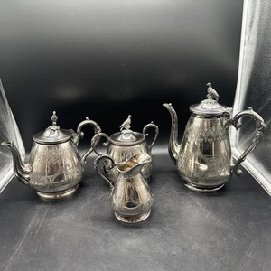 Antigua cafetera plateada @ juego de teteras, 4 piezas - M.28 - Imagen 1 de 23