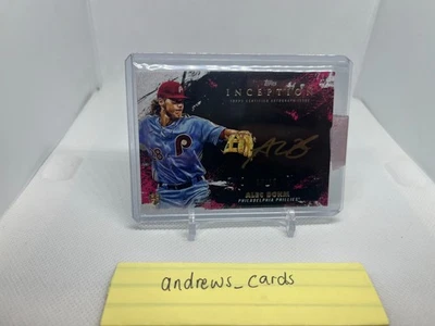 2021 Topps Inception - Alec Bohm - Gold Ink On-Card /25 Auto Rookie RC Phillies - Image 1 of 2
