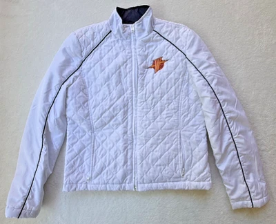 Chaqueta acolchada Golden State Warriors blanca NBA G-III deportiva mediana Foto 1 de 4