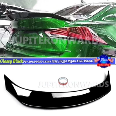 Gloss Black AR Style Trunk Spoiler For 14-20 Lexus IS25 /IS350 IS300 AWD IS200T Foto 1 de 4